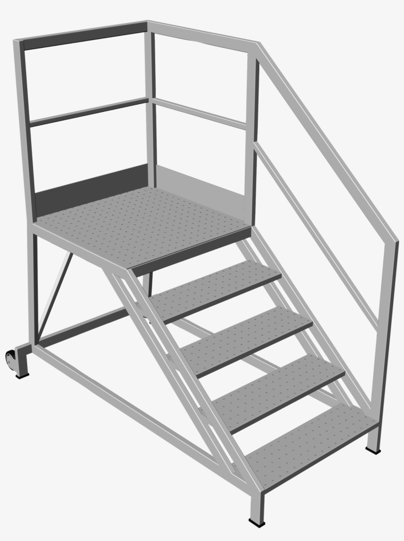 Ladder With Protection On Front And One Side - Stairs, transparent png #3746415