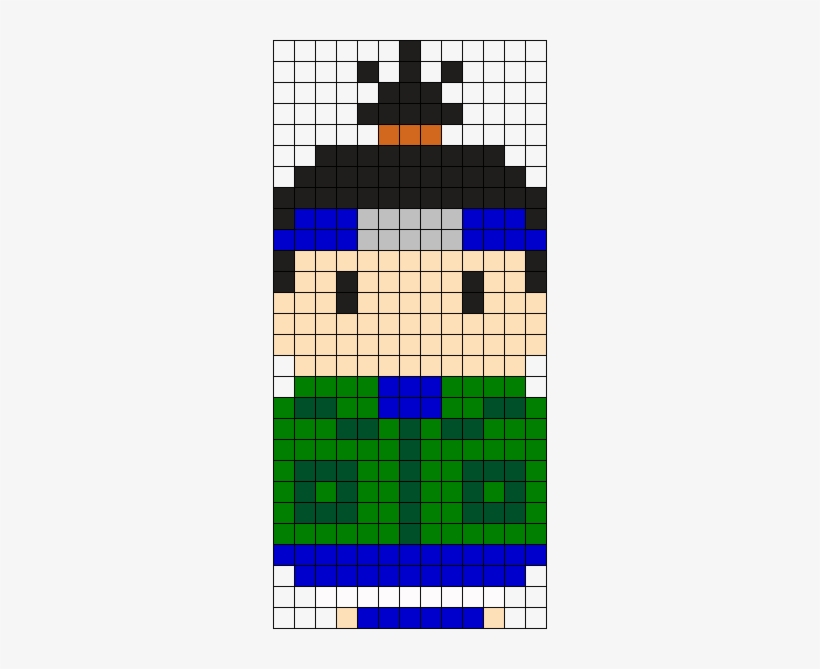 Shikamaru Perler Bead Pattern / Bead Sprite - Perles Hama Peter Pan, transparent png #3746832