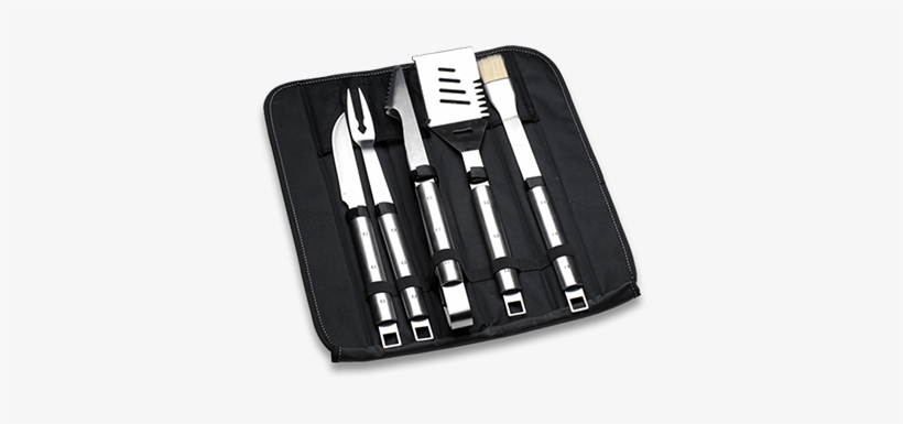 Bbq Tools And Accessories - Berghoff Cubo 7 Piece Grilling Tool Set, Silver, transparent png #3746908