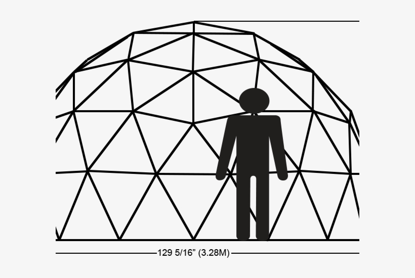 11ft Climbing Dome Elevation - Dome, transparent png #3746936