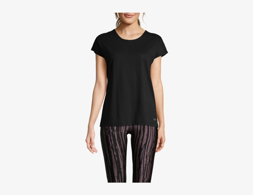 Raw Elastic Tee - Tory Burch Channing Sweater, transparent png #3746961