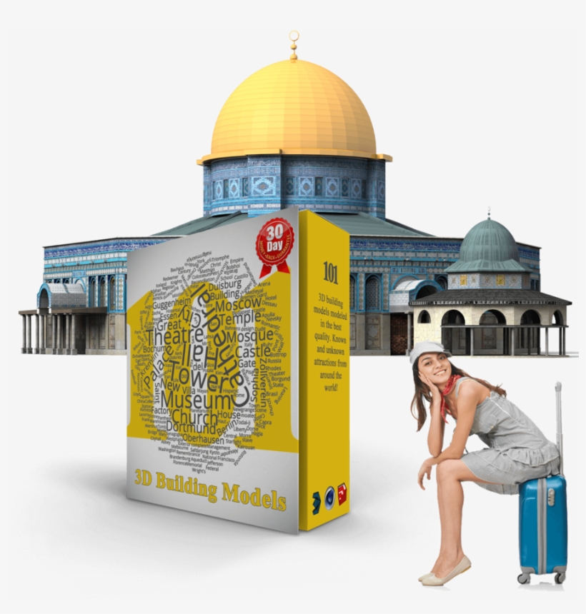 Dome Of The Rock Illustration Clipart Dome Of The Rock - Shaft Coal 3d, transparent png #3747174