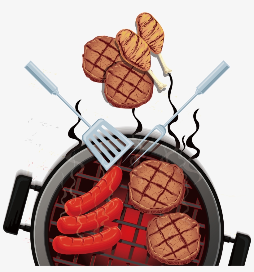 Barbecue Barbacoa Grilling Meat - Metal Tin Sign Art Plate Poster Cafe Bar Pub Vintage, transparent png #3747356