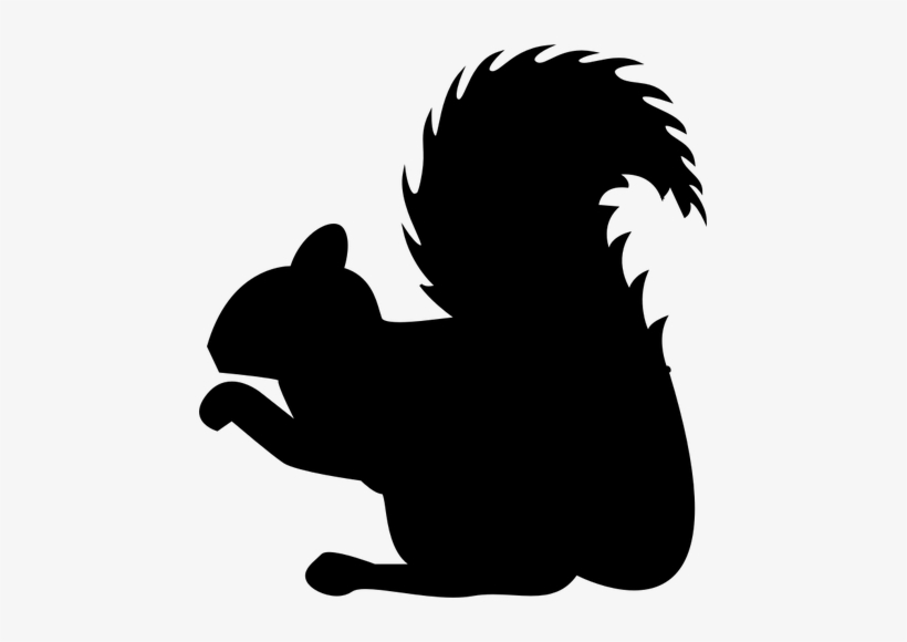 Scary Witch Side Profile Silhouette Vector Illustration - Squirrel Silhouette Clipart, transparent png #3747644