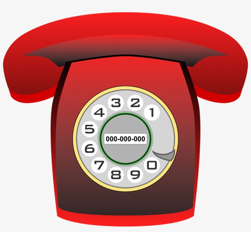 Red Telephone Png Download - Telefono Antiguo Fondo Transparente, transparent png #3747648