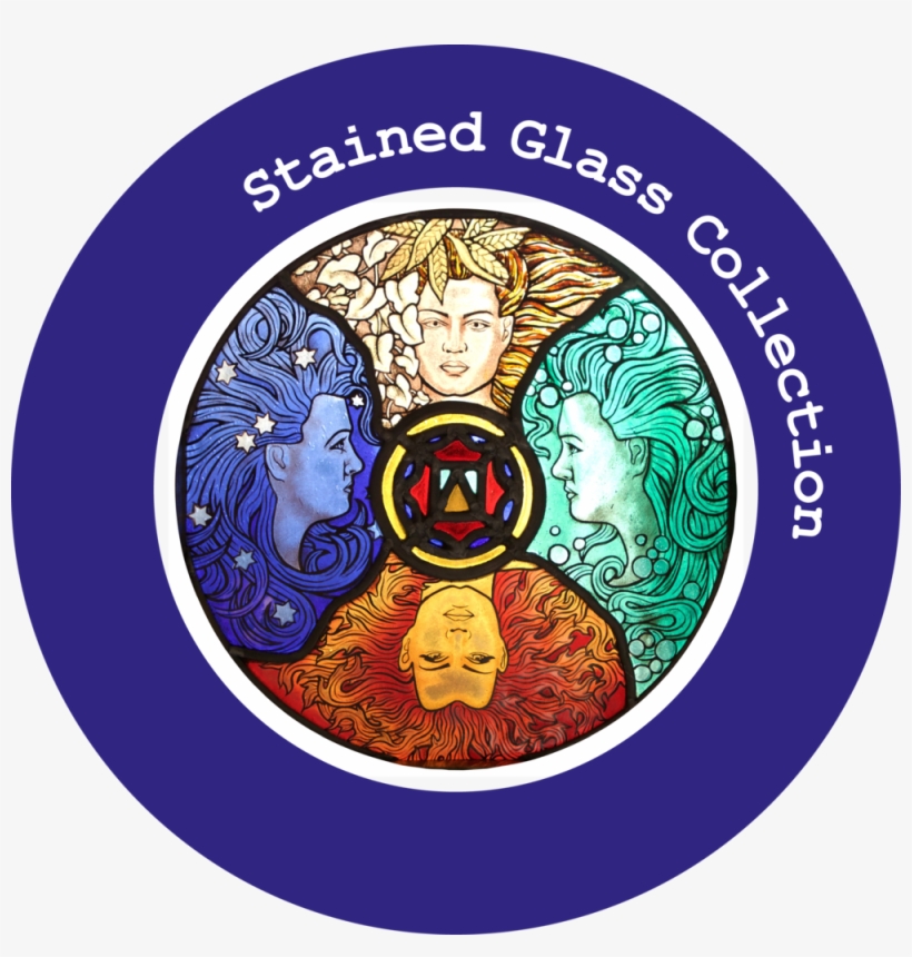 Stained Glass Button - Soul Connect, Virus Protect [book], transparent png #3747710