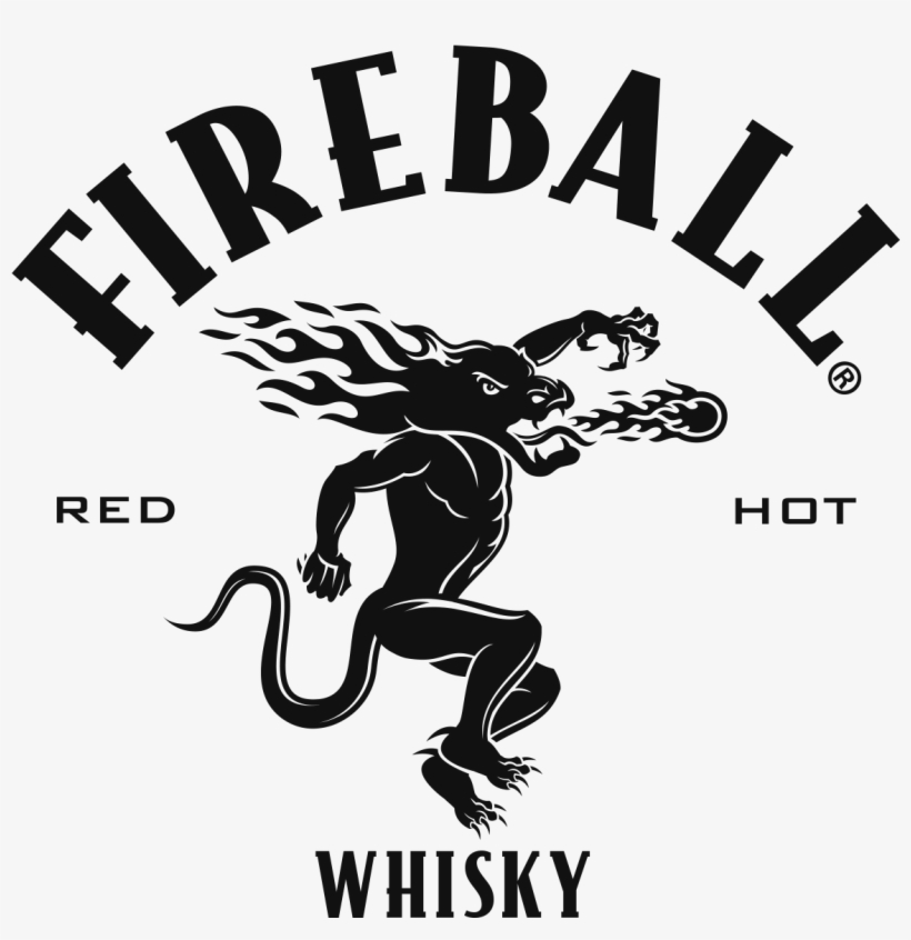 Fireball Whisky Logo - Fireball Cinnamon Whiskey Logo, transparent png #3748648