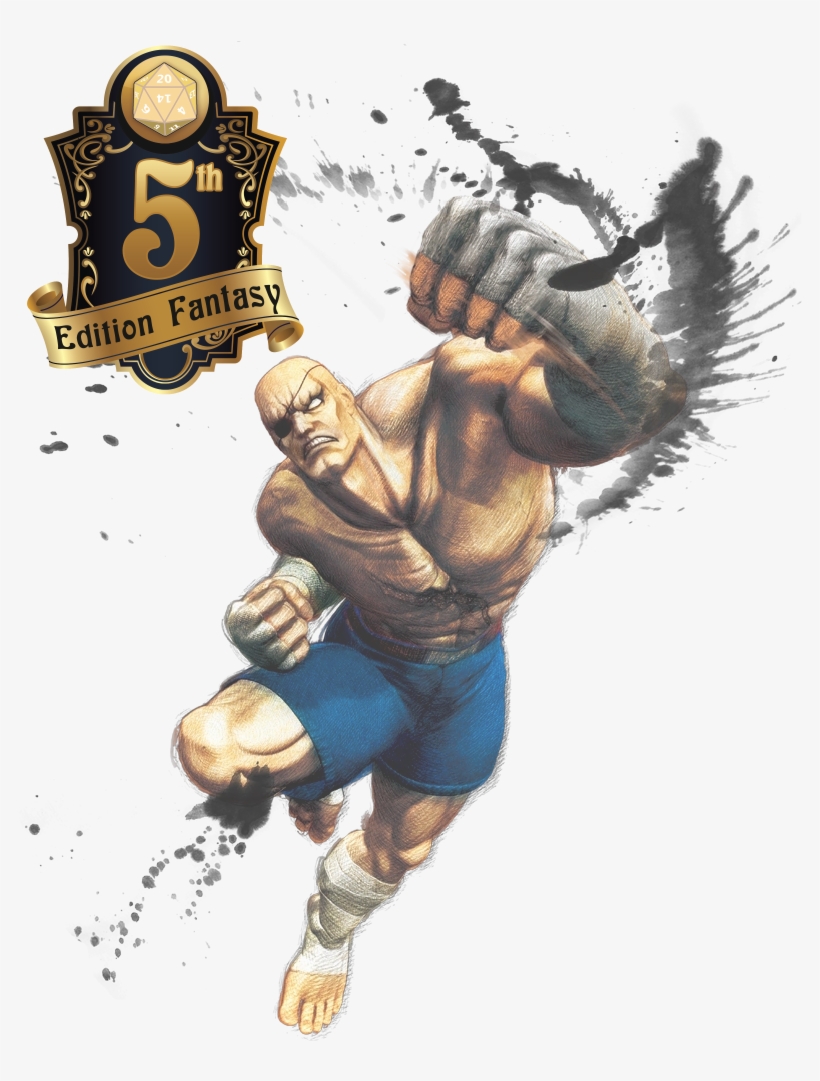 Sagat - Street Fighter Ccg (ufs): Booster Display, transparent png #3749212