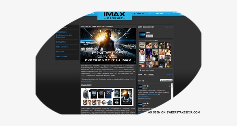 The Ender's Game Imax Sweepstakes - Ender's Game [original Soundtrack], transparent png #3750179