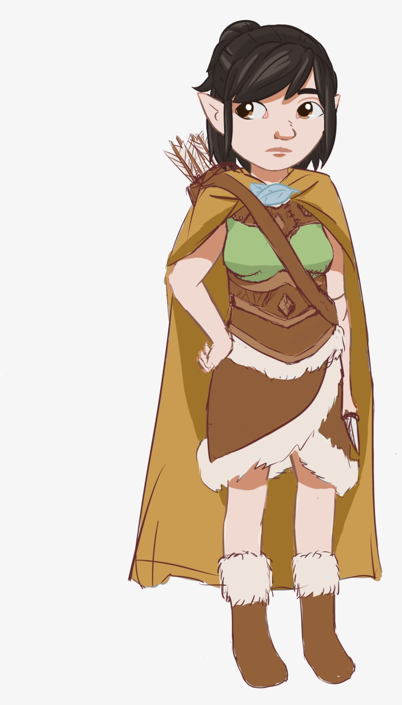 My Dnd Character, A Halfling Girl - Dungeons & Dragons, transparent png #3750221