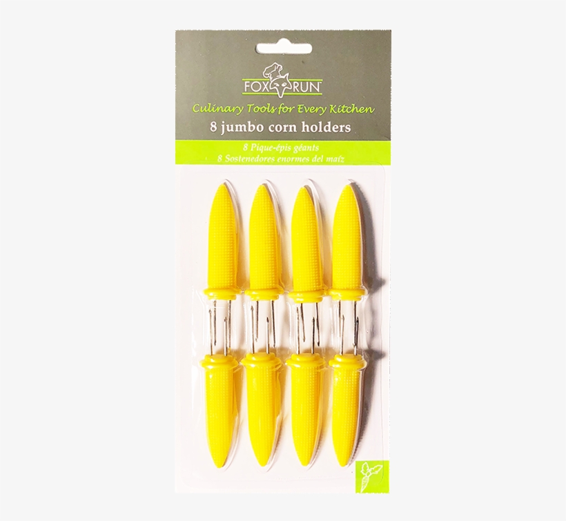 Jumbo Corn Cob Holders - 16 Jumbo Deluxe Corn On The Cob Holders, transparent png #3750297