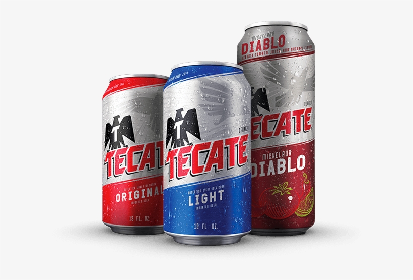 Beers - Tecate Beer, Light, 24 Pack - 24 Pack, 12 Fl Oz Cans, transparent png #3750727