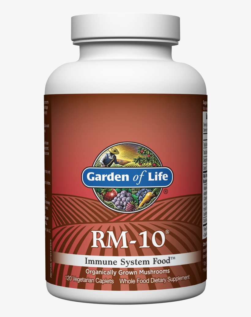 Garden Of Life - Rm-10 Immune System Food - 120 Vegetarian, transparent png #3751076