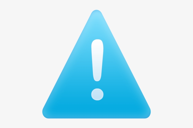Alert-8 - Warning Icon Blue, transparent png #3751346