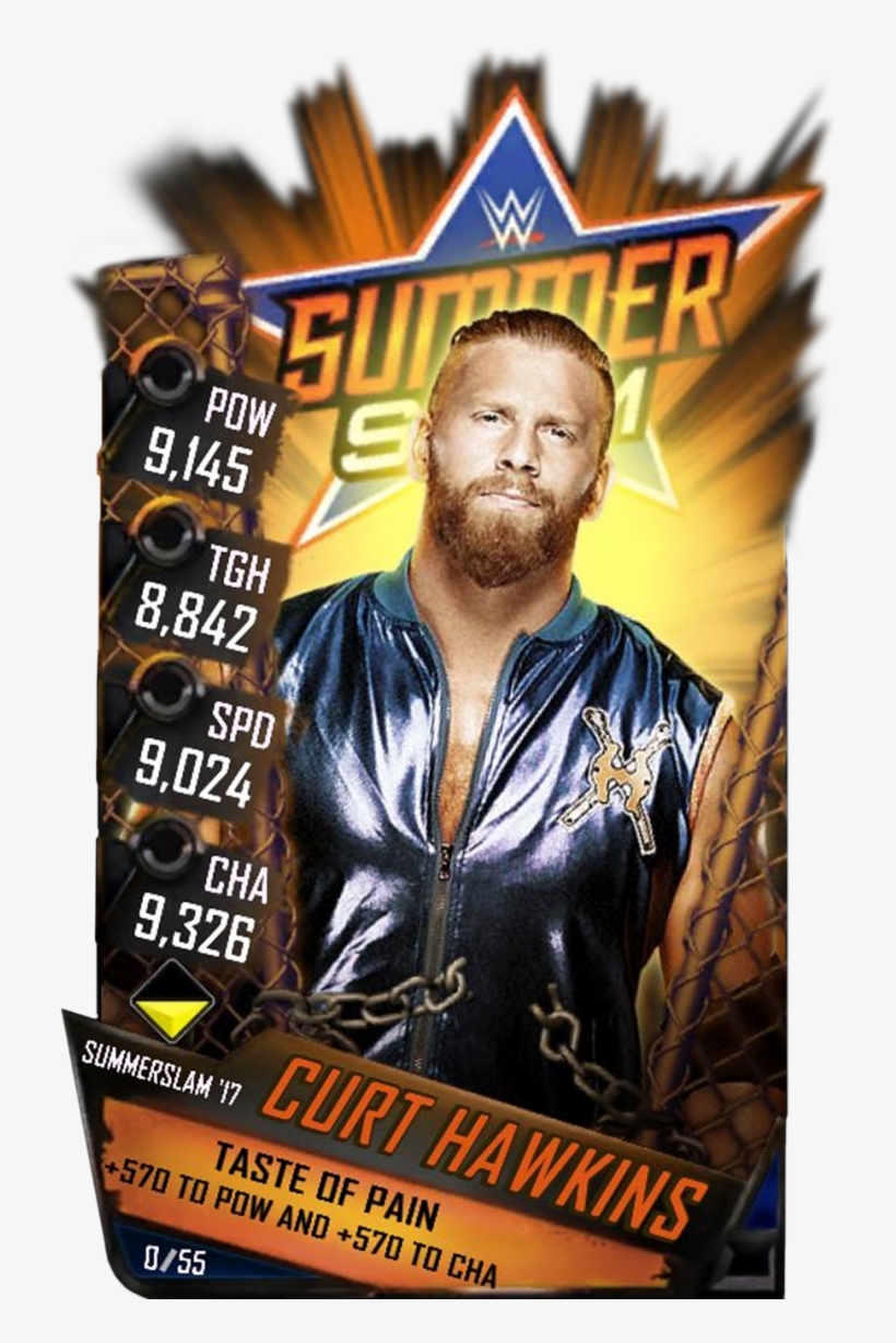 Supercard Curthawkins S3 Hardened Smackdown 9531 - Summerslam 2014 [blu-ray], transparent png #3752043