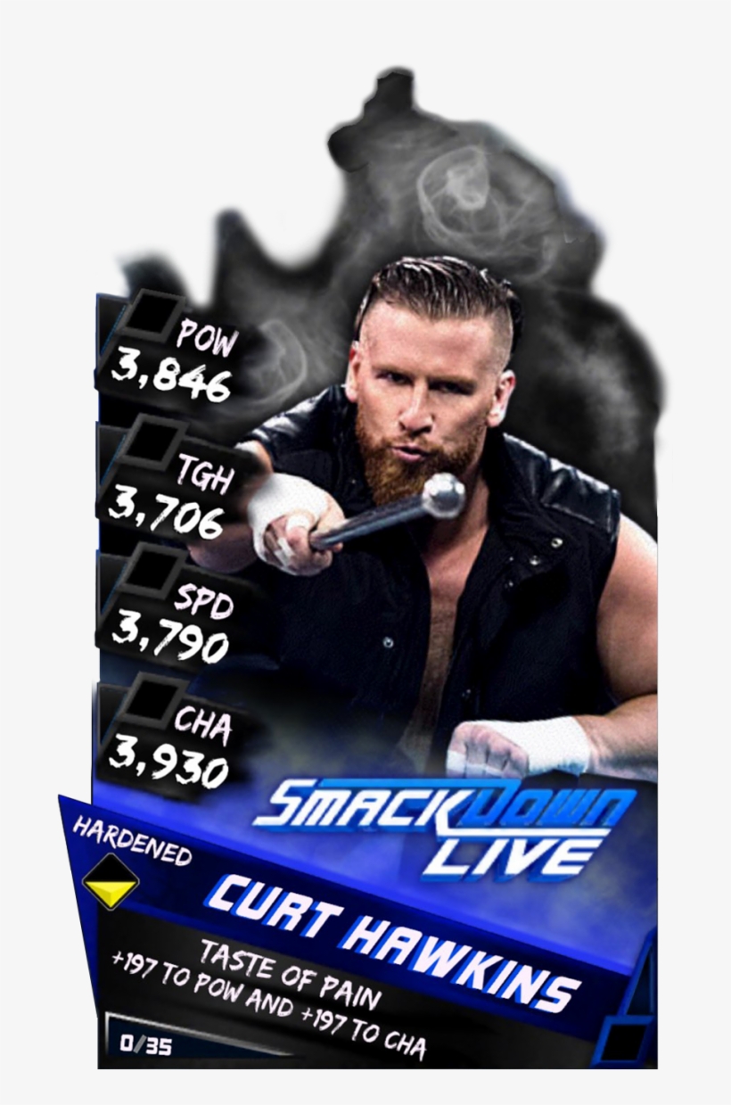 Supercard Curthawkins S3 Hardened Smackdown - Cedric Alexander Wwe Supercard, transparent png #3752104