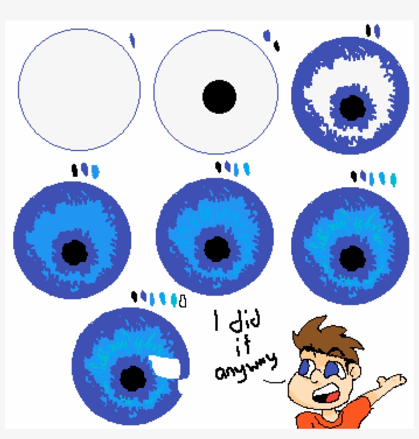 How I Draw Realistic Eyes - Circle, transparent png #3752992