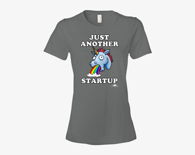 Women's Just Another Billion Dollar Startup Puking - T-shirt, transparent png #3753951