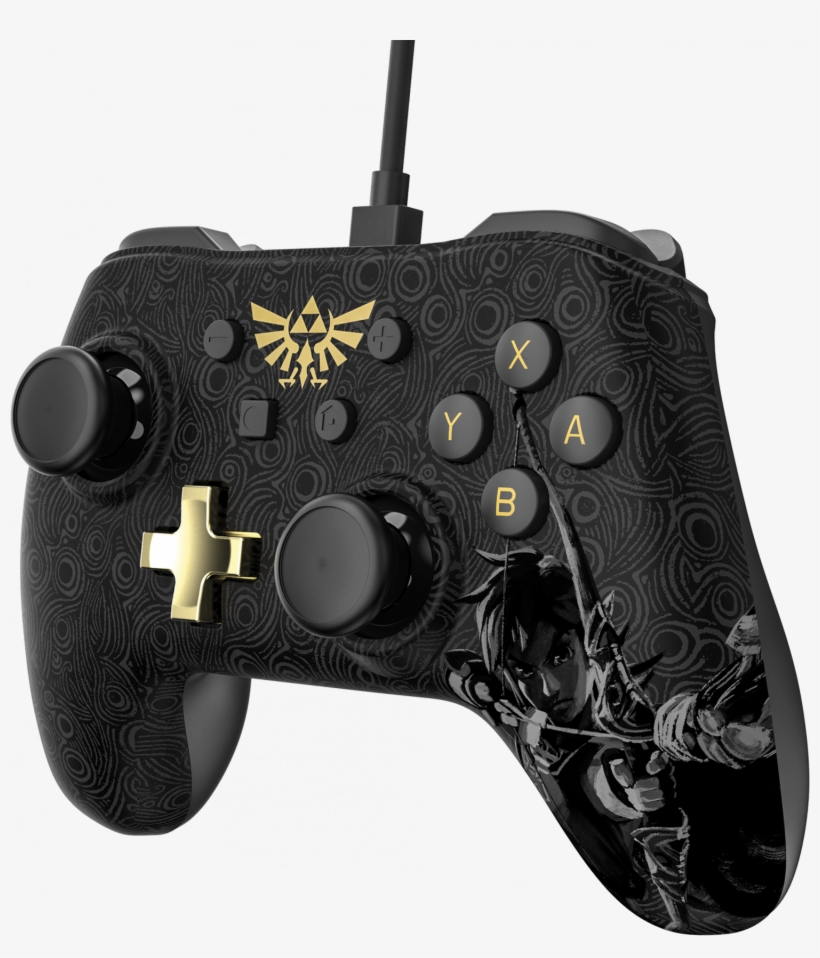 Nintendo Switch Wired Controller Plus Zelda - Nintendo Switch Wired Controller, transparent png #3755281