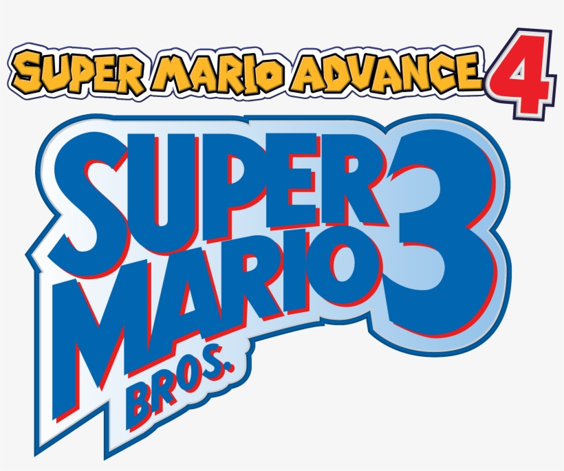 Clear Logo Super Mario Advance - Super Mario Bros 3, transparent png #3755917