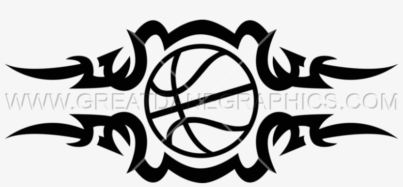 Tribal Basketball - Basketball With Tribal Transparent, transparent png #3756103