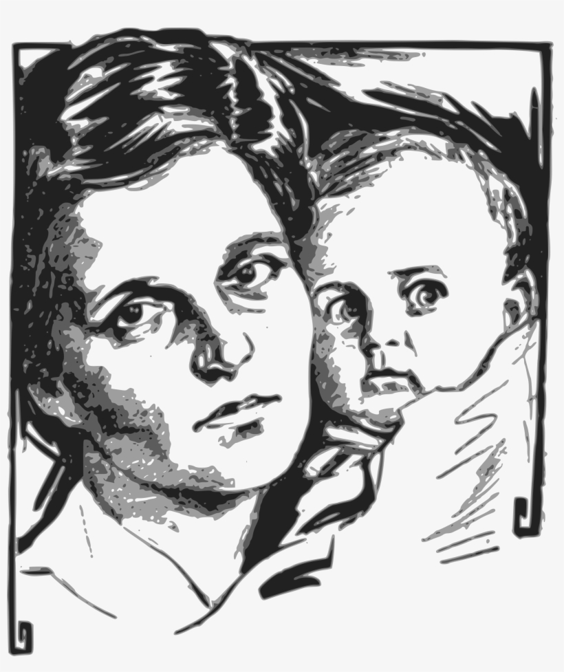 This Free Icons Png Design Of Mother And Startled Baby, transparent png #3756236