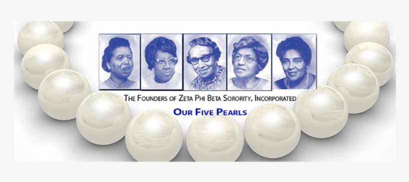 Our "five Pearls" - Zeta Phi Beta Sorority Inc Founders, transparent png #3756256