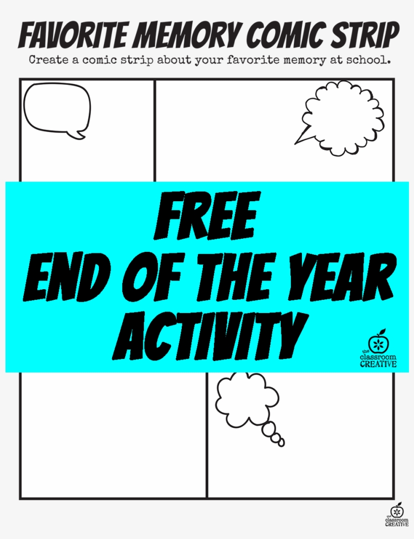 End Of The Year Superhero Favorite Memory Comic Strip - Favourite Memory Of School Funny, transparent png #3756563
