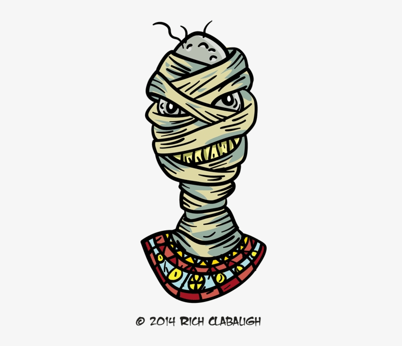 Halloween Monster Face 20 The Mummy - Cemetery, transparent png #3756584