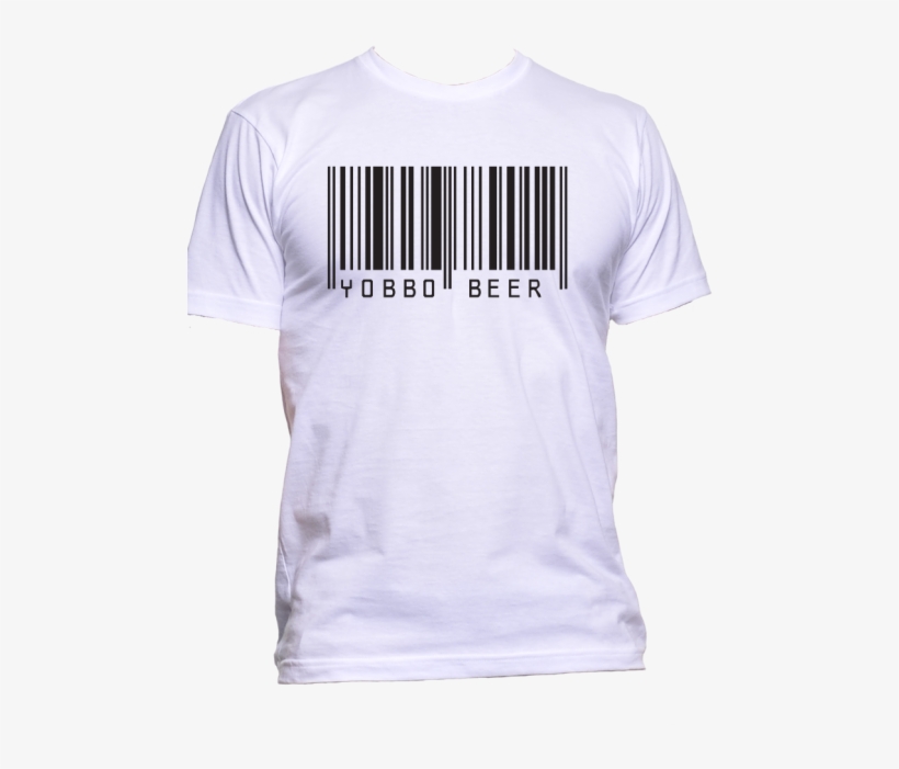 Yobbo T Barcode White-black - North Face Winter Is Coming, transparent png #3757246