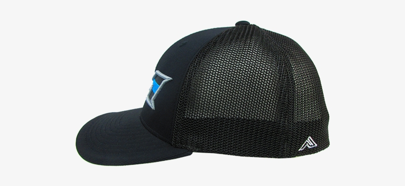 Miken - Miken Hat By Pacific 404m Black/silver/blue Stripe, transparent png #3757336