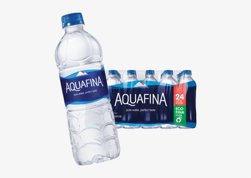 Aquafina 24 Pack - Aquafina Water, 6 Pack, 24 Oz, transparent png #3757432