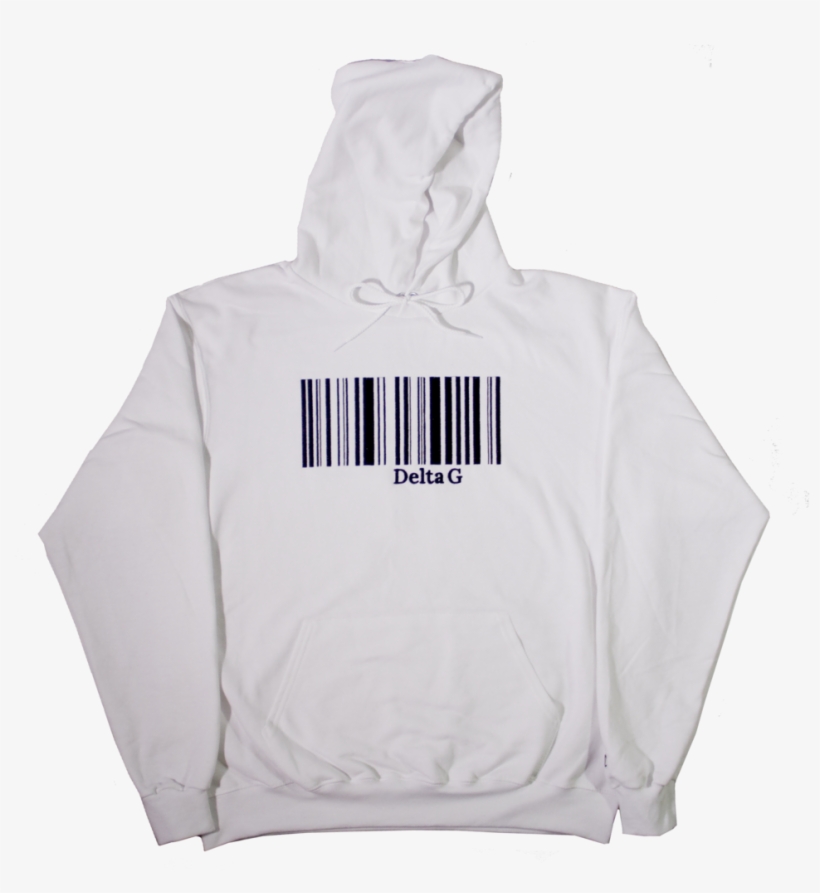 171120 Delta G Whitebarcodehoodie, transparent png #3757605