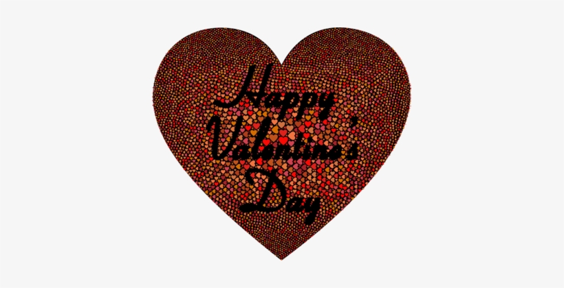 Valentine's Day Heart Vinegar Valentines Dia Dos Namorados - Happy Valentines Day Red And Brown, transparent png #3757639