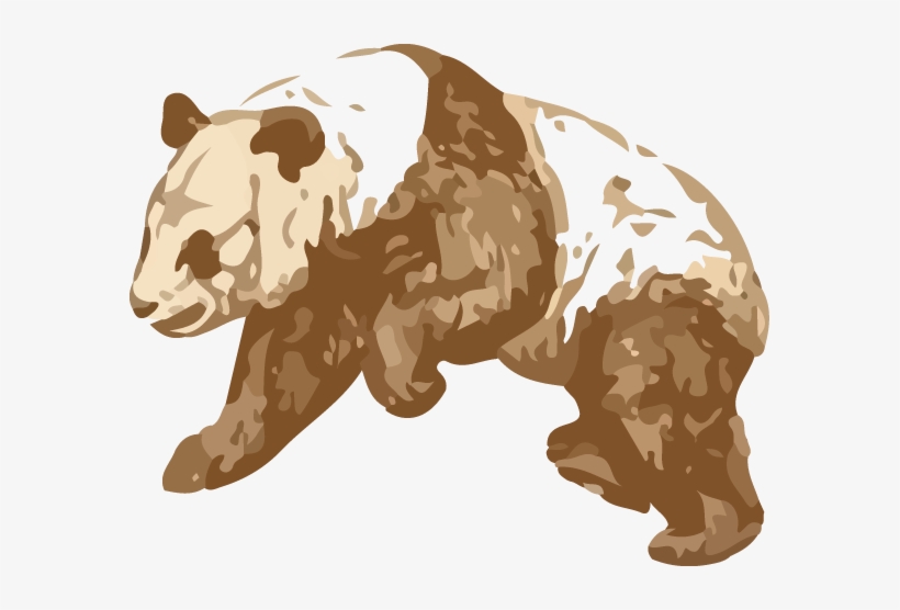 Giant Pandas Live In Central China In Some Mountain - Illustration, transparent png #3758240