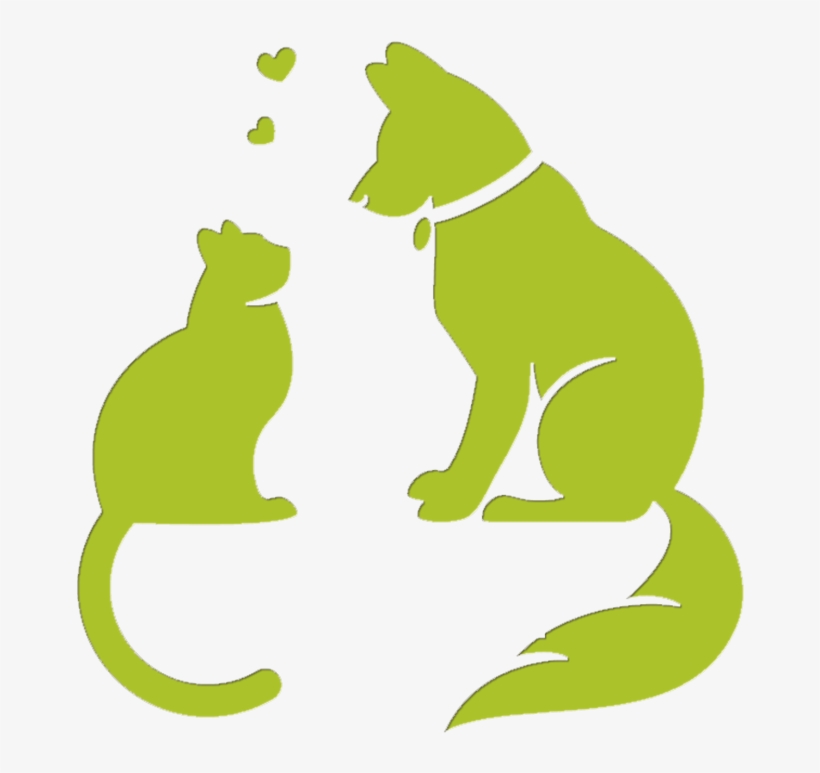 Help To Support Your Pet's Overall Digestive Health - Cat And Dog Logo, transparent png #3758358