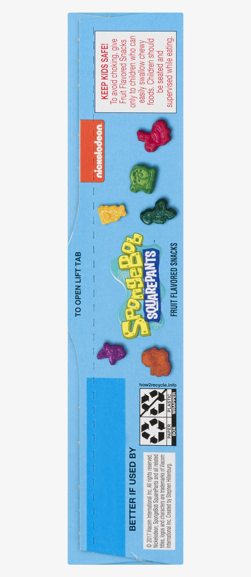 Fruit Snacks Spongebob Squarepants Snacks 10 Pouches - Spongebob Flavored Fruit Snacks, transparent png #3759071