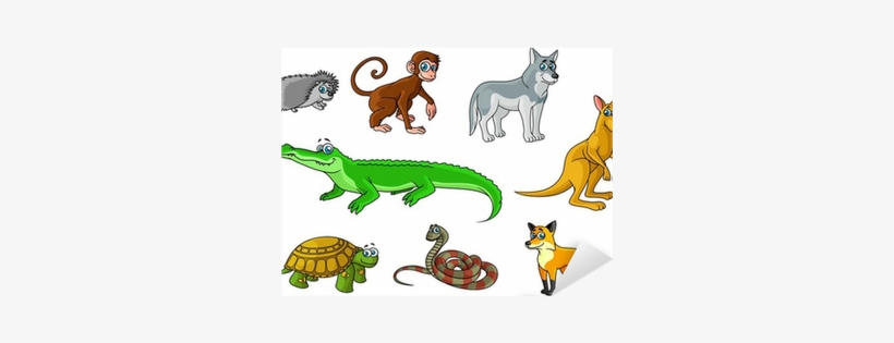 Cartoon Forest And Jungle Wild Animals Sticker • Pixers® - Imagenes De Animales Salvajes Animados, transparent png #3759268