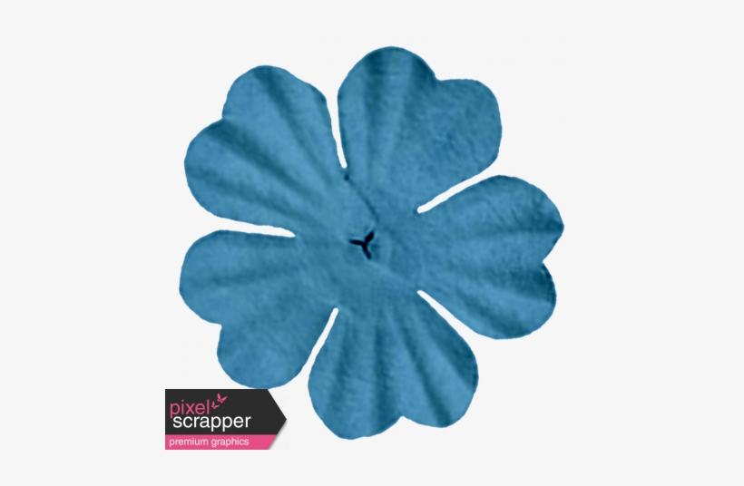 Dark Blue Flower - Blue, transparent png #3759425