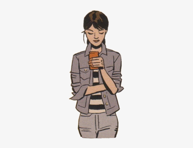 Hawkeye Katebishop Marvel Comic Comicbook Freetoedit - Cartoon, transparent png #3760390