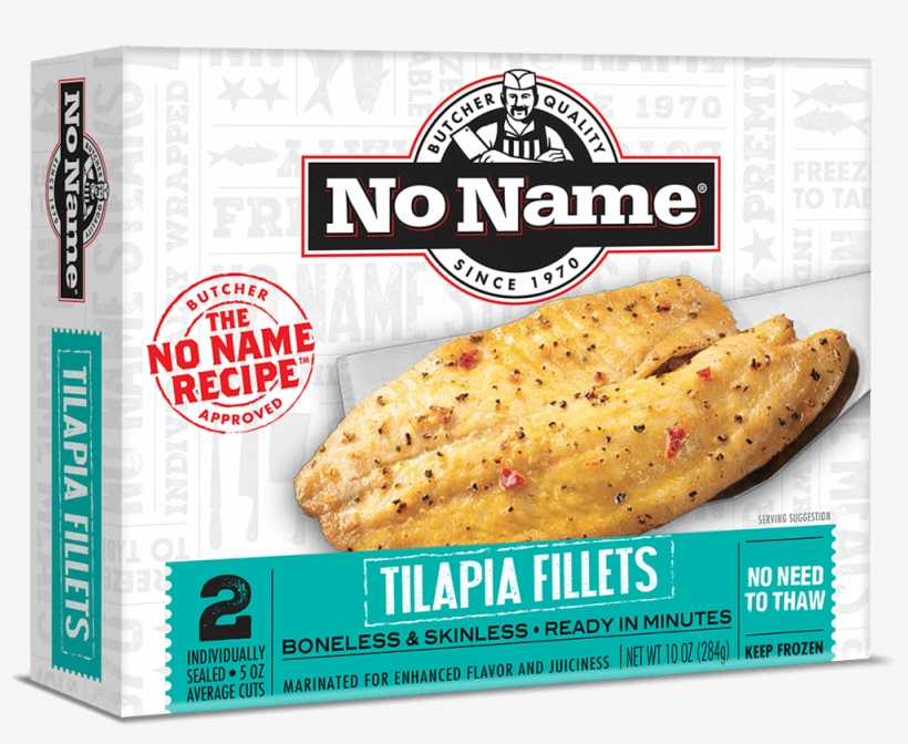 No Name® Premium Tilapia Filets - No Name Tilapia, transparent png #3760413