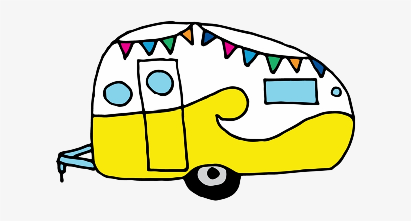 Doodle Airstream Trailer - Clip Art, transparent png #3760482
