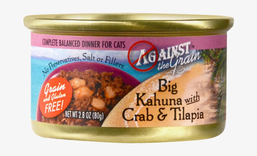 Against The Grain Big Kahuna With Crab And Tilapia - Against The Grain Big Kahuna Crab Tilapia Wet Cat Food, transparent png #3760935