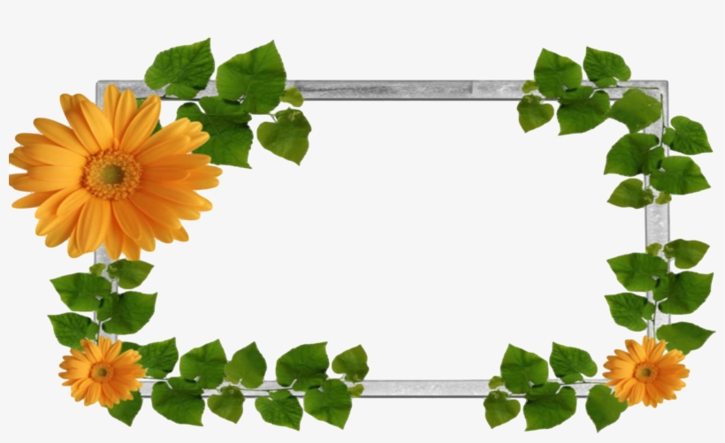 Moldura Primavera 9 Png - Flower And Leaf Png, transparent png #3761224