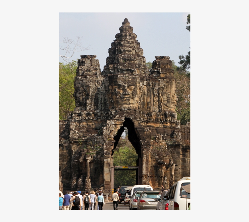 Cambodia / Siem Reap / Gates Of Angkor Thom Unesco - Angkor Thom, transparent png #3761535