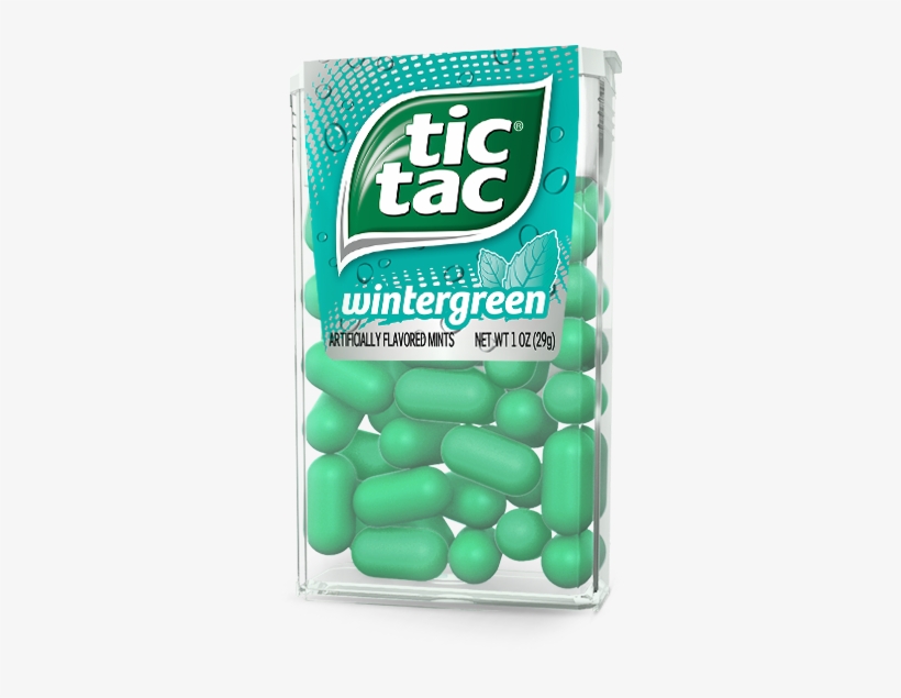 Tic Tac Mints, Wintergreen Singles, 1 Oz, - Tic Tac Wintergreen, transparent png #3761682