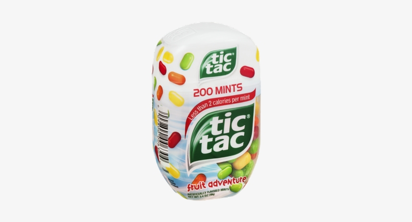 Tic Tac Fruity Adventure Flavored Mints, transparent png #3762245