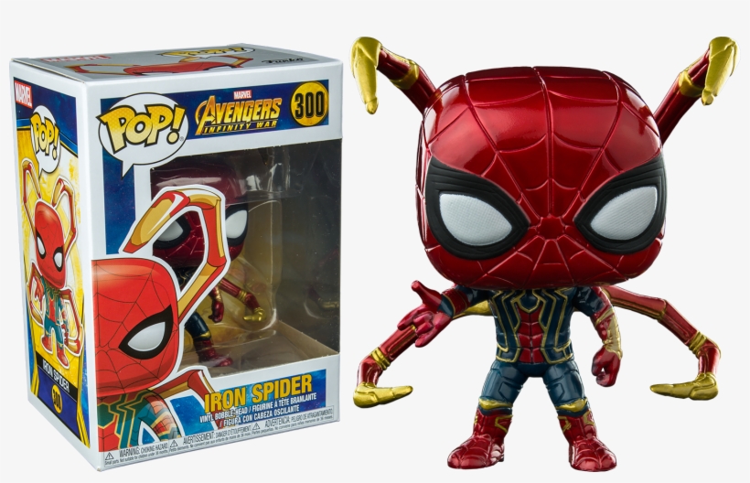 Infinity War - Spiderman Iron Spider Funko Pop, transparent png #3762524