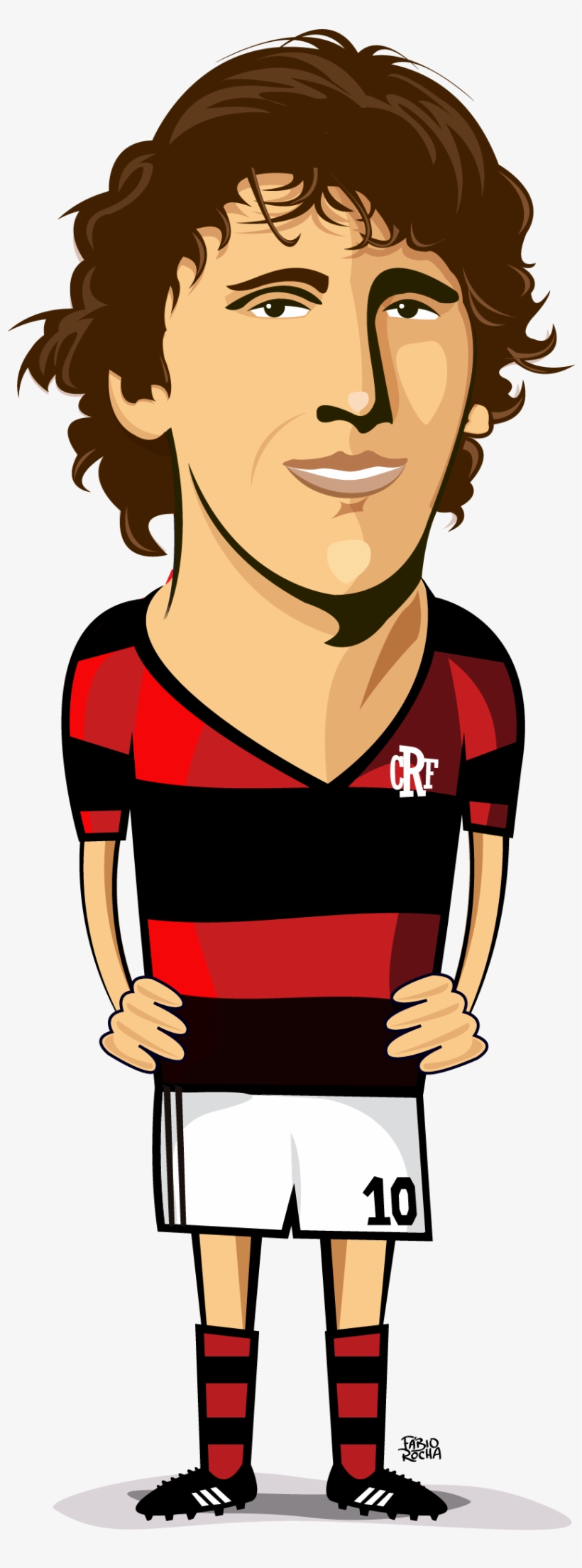 Homenagem A Zico, Eterno Camisa 10 Do Flamengo - Cartoon, transparent png #3762689