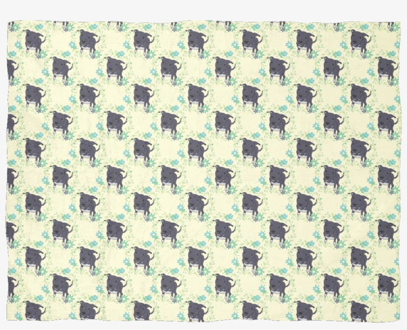 Dori And Flowers Pitbull Blanket - Duvet Cover, transparent png #3762846